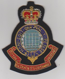 Royal Gloucestershire Hussars blazer badge - Click Image to Close
